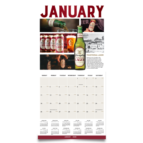 Yuengling Wall Calendar