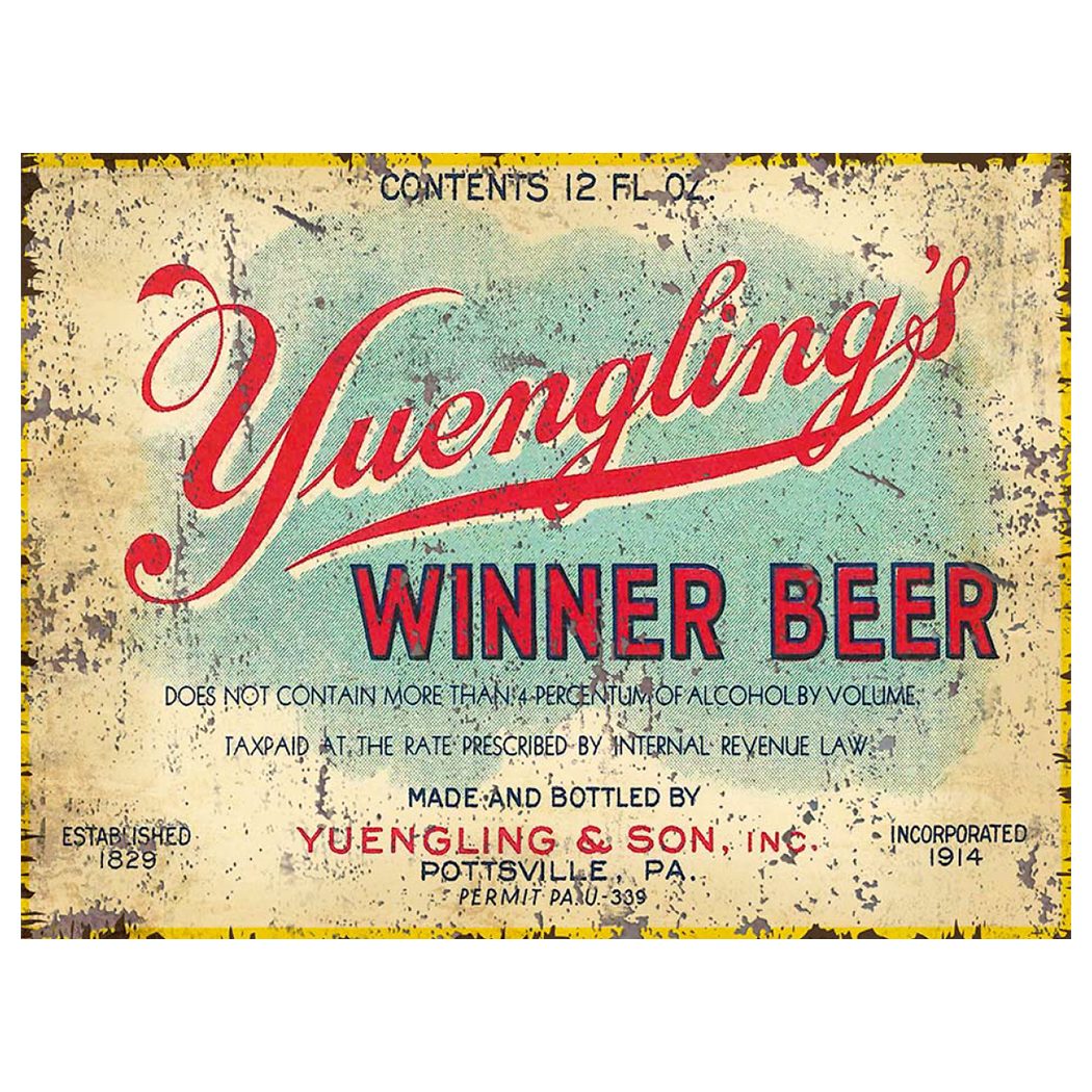 Winner Beer Metal Sign